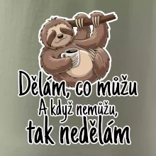Dělám, co můžu. A když nemůžu, tak nedělám.