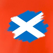 Skotská vlajka kreslená štetcem