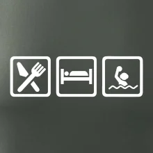 Eat sleep vodní pólo v řadě