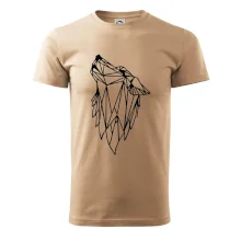 Geometrie - vlk - vyjící