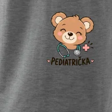 Pediatrička s medvídkem a stetoskopem - malý potisk