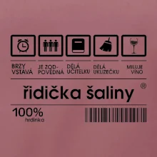 Čárový kód - řidička šaliny