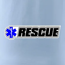 Záchranář rescue kříž modrý