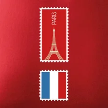 Paříž známka barevná