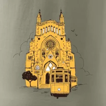 Mallorca - katedrála a tramvaj