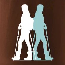 Nordic walking figury - žena