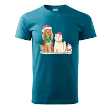 Veselé vánoce - pes, křeček a kočka