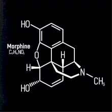 Molekulární struktura Morfin