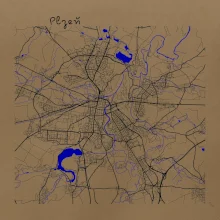 Plzeň mapa s vodními toky