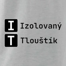 IT Nápis Izolovaný Tlouštík