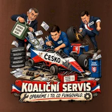 Macinka opravuje závodní auto ČESKO