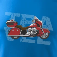 Cestovní motorka Amerika červená