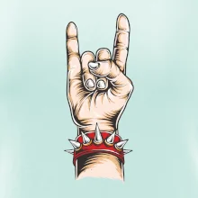 Rocková ruka s náramkem