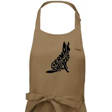 Německý ovčák sedící napis