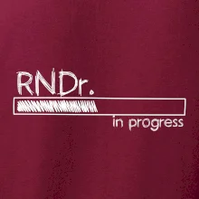 In progress titul RNDr. doktor / doktorka přírodních věd