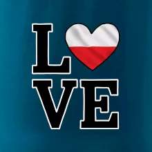 Love Polská vlajka