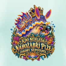 Král makra nahožábří plž s fotoaparátem