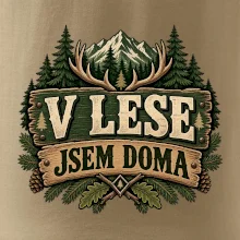 V lese jsem doma myslivecký lesní znak