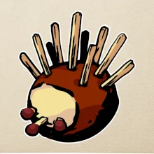 Kaštanový ježeček - prso