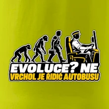 Evoluce vrchol je řidič autobusu