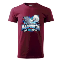 Badmintonová raketa s košíčkem eat sleep repeat