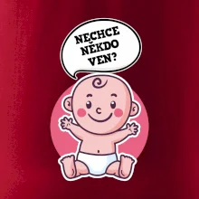 Nechce někdo ven - Triko pro porodní asistentku