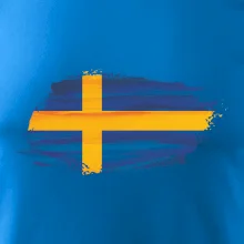 Švédská vlajka kreslená