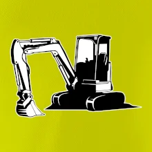 Bagr bez nápisu černobílý