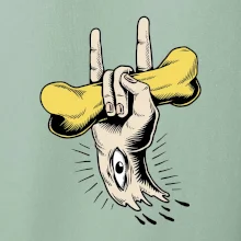 Rocková ruka kost a oko