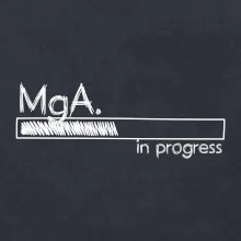 In progress titul MgA.  magistr / magistra umění