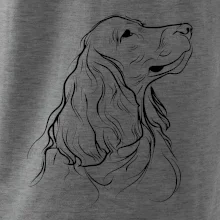 Anglický kokršpaněl černá kresba