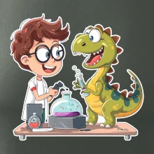 Chemik a dinosaurus - kluk