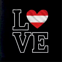 Love Rakouská vlajka
