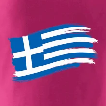 Řecko vlajka - štětkou