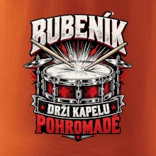 Bubeník drží kapelu pohromadě - červený rockový buben