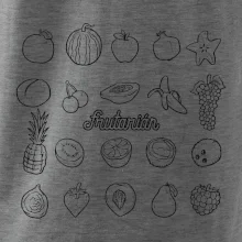 Frutarián ovoce ve čtverci