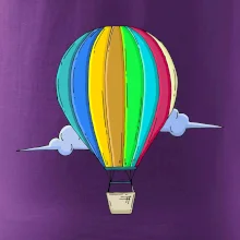 Horkovzdušný balon v oblacích