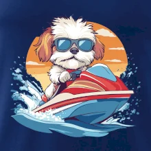 Bišonek na vodním skútru