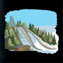 Obrázek skokanských můstků