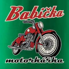 Babička motorkářka