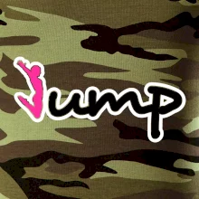 Jump - nápis a panáček