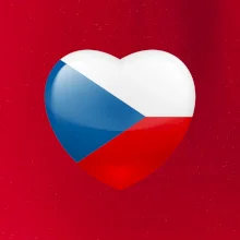 České srdce - vlajka