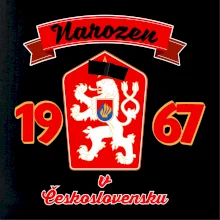 Narozen v Československu - Přelepený znak 1967