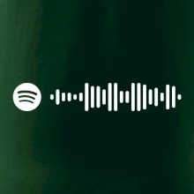 Spotify kód na prsu