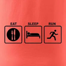 Eat sleep run čtverce