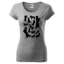 Border kolie siluety