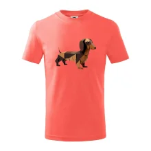 Jezevčík - slepený z papíru