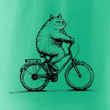 Tlustá kočka  na kole