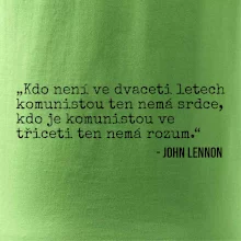 Kdo není ve dvaceti letech komunistou....