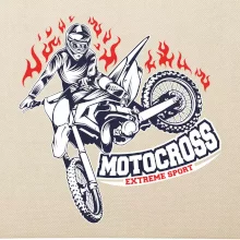 Motocross extreme sport fire